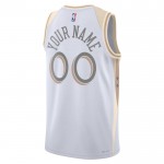 Maillot NBA Chicago Bulls Personnalisable Nike 2024-25 City Edition Blanc Swingman - Homme